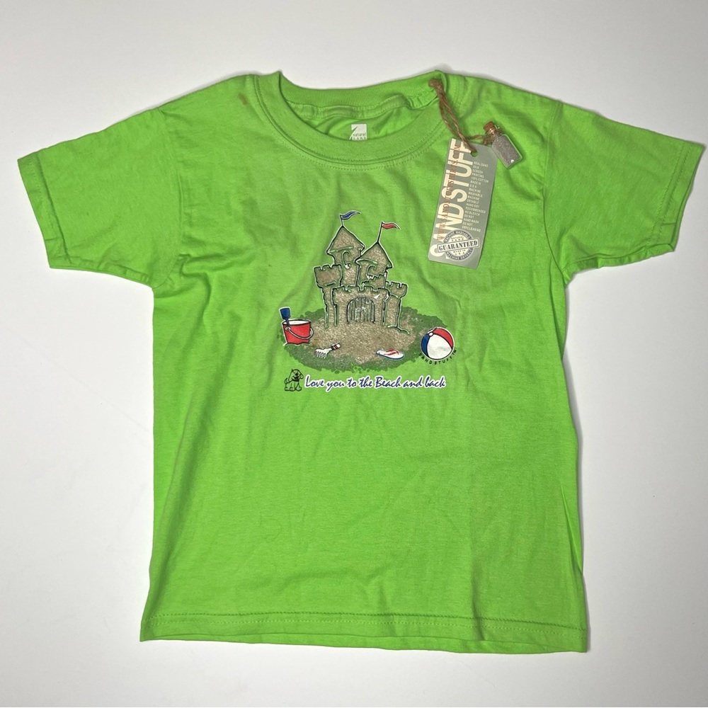 Sand Stuff Natural Sand Green Sand Castle T-Shirt